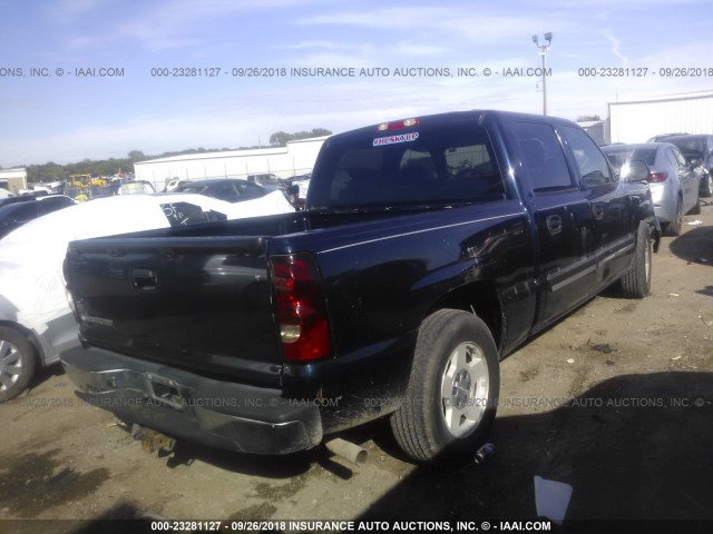 2GCEC13T661121587 - 2006 CHEVROLET SILVERADO C1500 BLUE photo 4