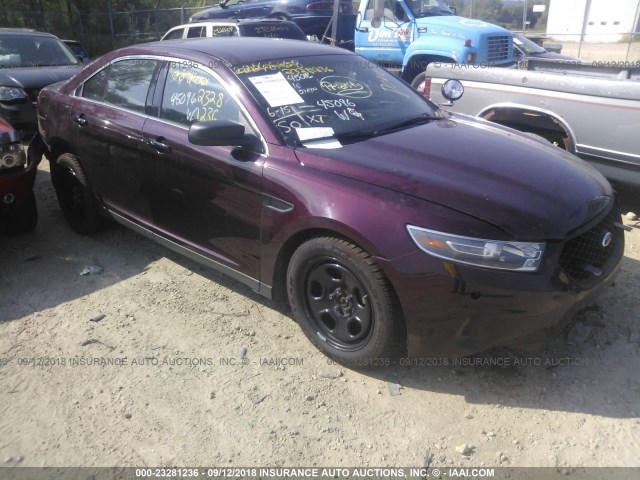 1FAHP2MK0FG164053 - 2015 FORD TAURUS POLICE INTERCEPTOR MAROON photo 1