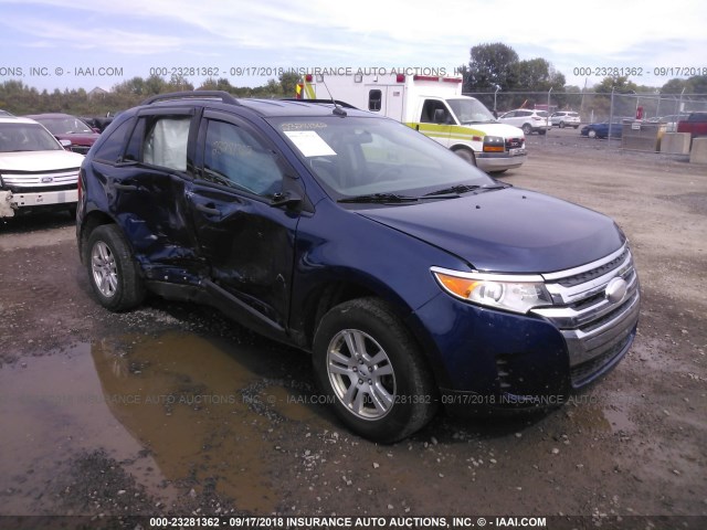 2FMDK3GC6CBA87642 - 2012 FORD EDGE SE BLUE photo 1