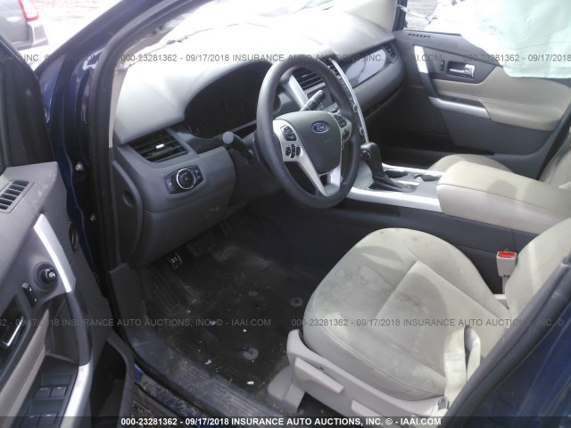 2FMDK3GC6CBA87642 - 2012 FORD EDGE SE BLUE photo 5