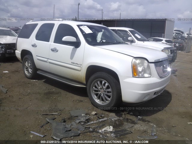 1GKFK63887J299190 - 2007 GMC YUKON DENALI WHITE photo 1