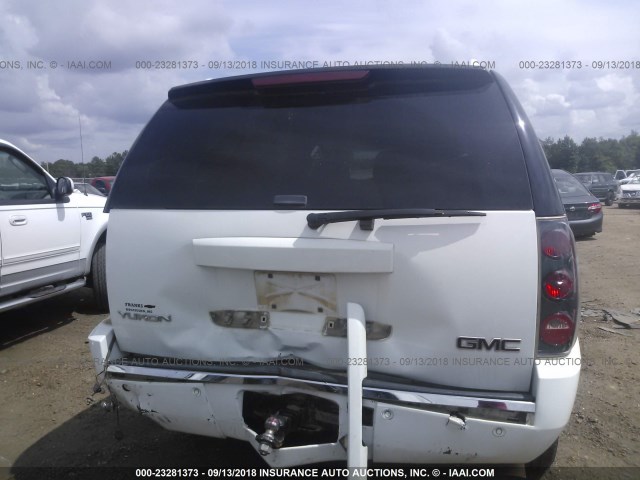 1GKFK63887J299190 - 2007 GMC YUKON DENALI WHITE photo 6