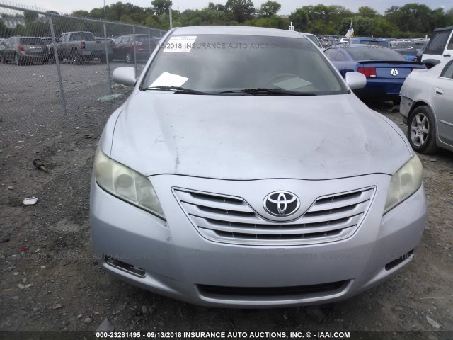 4T1BE46K37U160608 - 2007 TOYOTA CAMRY CE/LE/XLE/SE SILVER photo 6