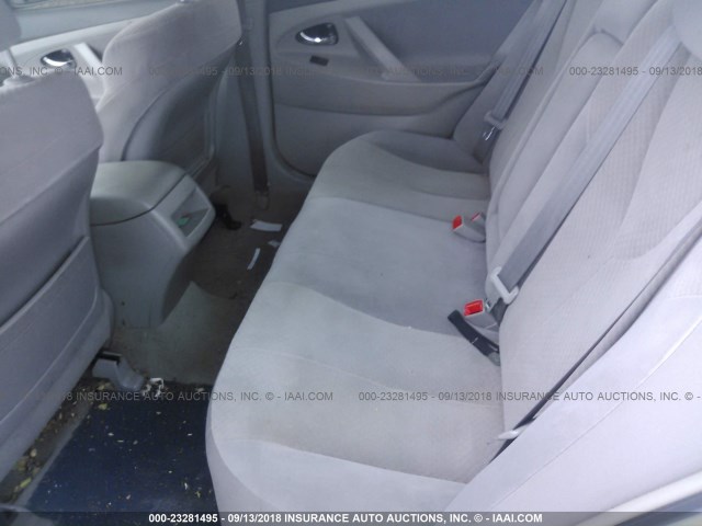 4T1BE46K37U160608 - 2007 TOYOTA CAMRY CE/LE/XLE/SE SILVER photo 8