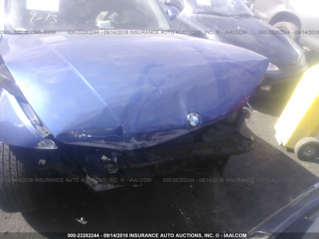 WBAUP73589VK76307 - 2009 BMW 128 I BLUE photo 6