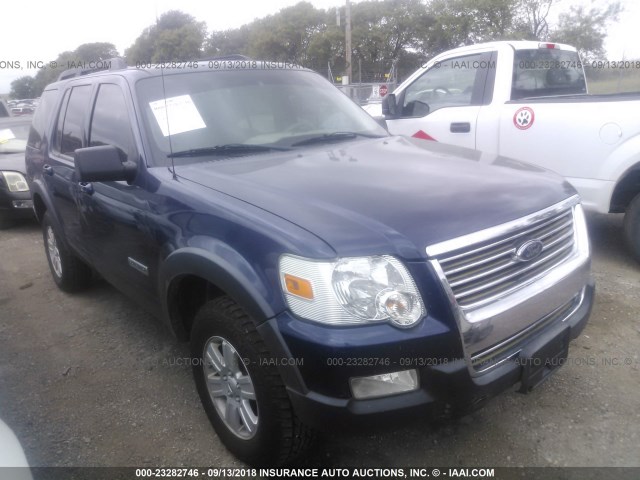 1FMEU63E27UA95048 - 2007 FORD EXPLORER XLT BLUE photo 1