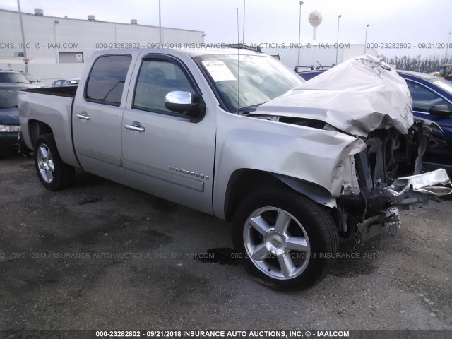 3GCEC13C37G501740 - 2007 CHEVROLET SILVERADO C1500 CREW CAB SILVER photo 1