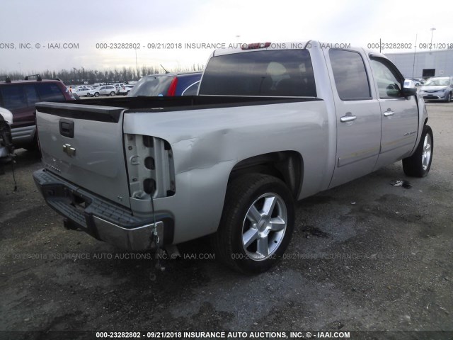 3GCEC13C37G501740 - 2007 CHEVROLET SILVERADO C1500 CREW CAB SILVER photo 4