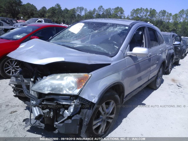 5J6RE3H72AL030428 - 2010 HONDA CR-V EXL SILVER photo 2