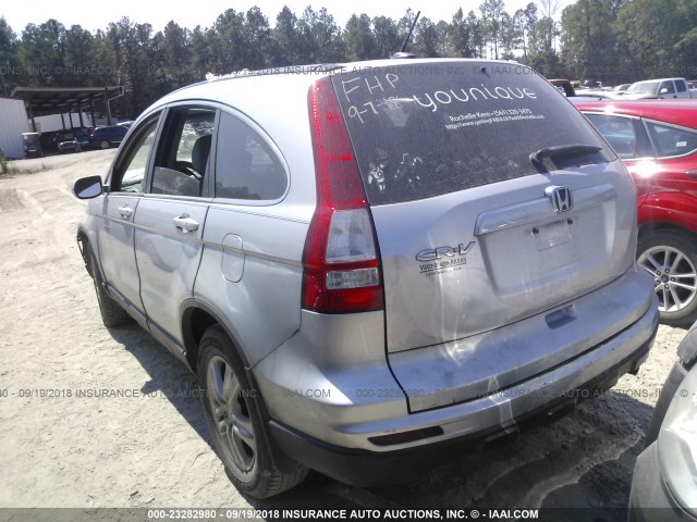 5J6RE3H72AL030428 - 2010 HONDA CR-V EXL SILVER photo 3