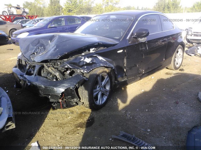 WBAUP7C50DVP24452 - 2013 BMW 128 I BLACK photo 2