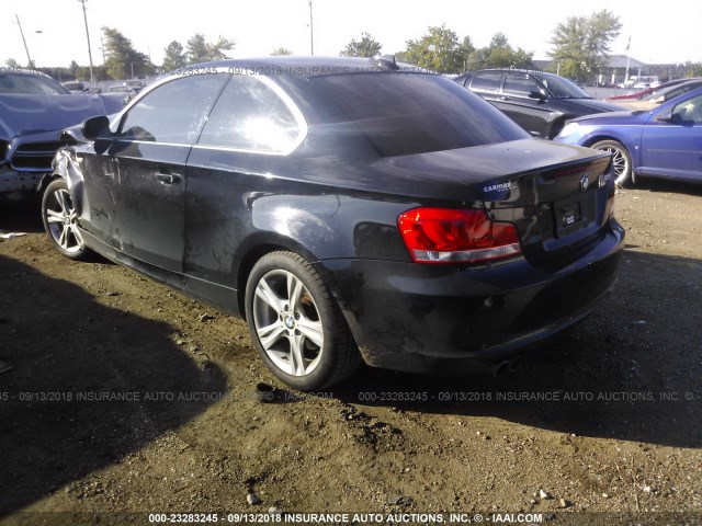 WBAUP7C50DVP24452 - 2013 BMW 128 I BLACK photo 3