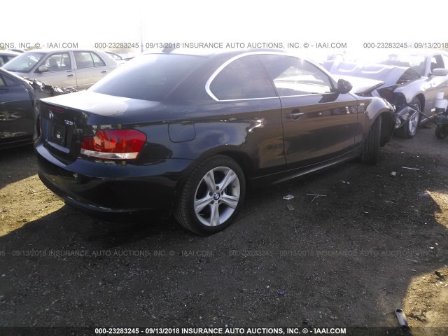 WBAUP7C50DVP24452 - 2013 BMW 128 I BLACK photo 4