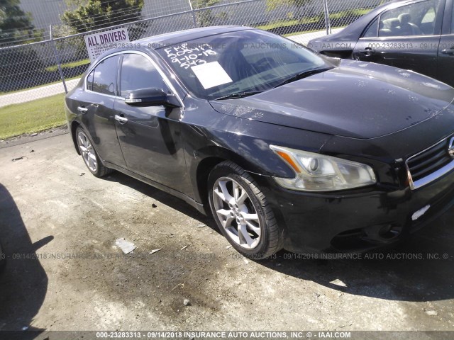 1N4AA5AP1CC807176 - 2012 NISSAN MAXIMA S/SV BLACK photo 1