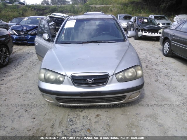 KMHDN55D42U042660 - 2002 HYUNDAI ELANTRA GLS/GT SILVER photo 6