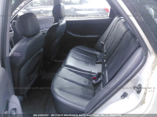 KMHDN55D42U042660 - 2002 HYUNDAI ELANTRA GLS/GT SILVER photo 8