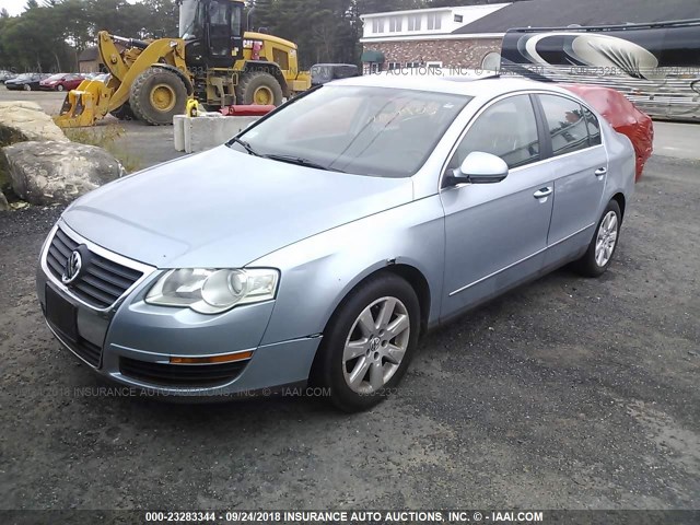 WVWAK93C86P037371 - 2006 VOLKSWAGEN PASSAT 2.0T/2.0T VALUE Light Blue photo 2