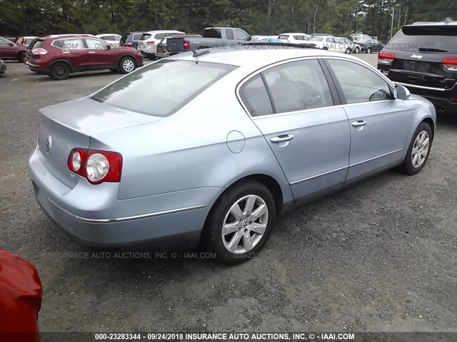 WVWAK93C86P037371 - 2006 VOLKSWAGEN PASSAT 2.0T/2.0T VALUE Light Blue photo 4