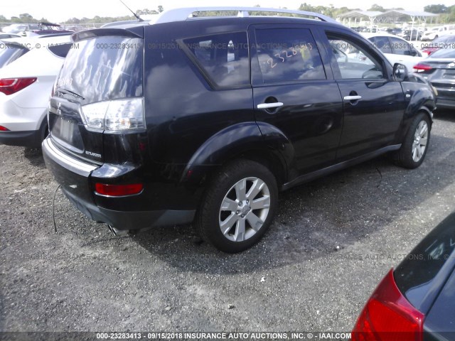 JA4MS41X08Z001875 - 2008 MITSUBISHI OUTLANDER XLS BLACK photo 4