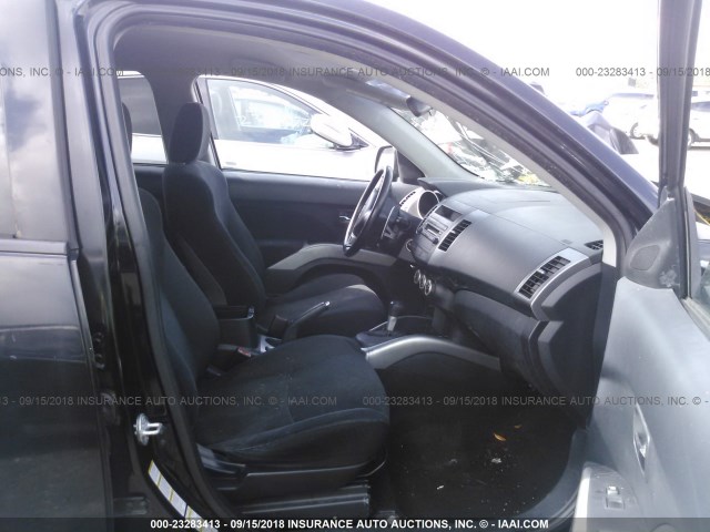 JA4MS41X08Z001875 - 2008 MITSUBISHI OUTLANDER XLS BLACK photo 5