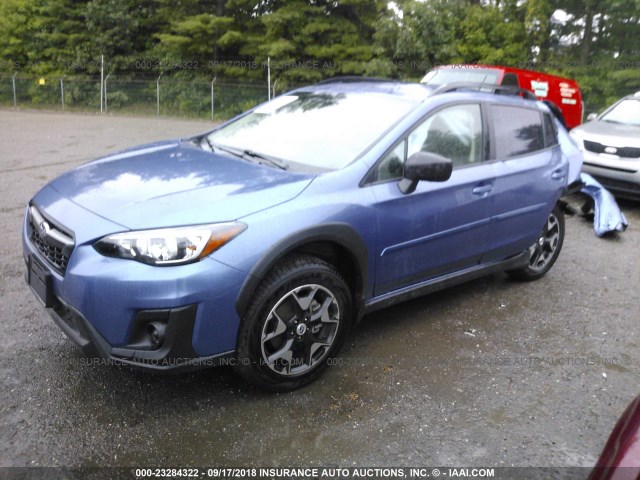 JF2GTAAC0J9329171 - 2018 SUBARU CROSSTREK BLUE photo 2