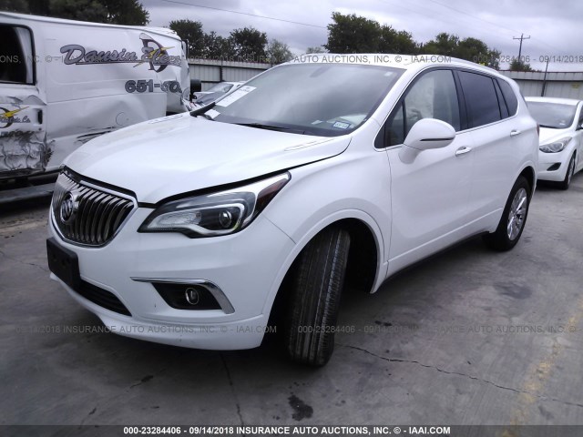 LRBFXBSA4HD004448 - 2017 BUICK ENVISION ESSENCE WHITE photo 2
