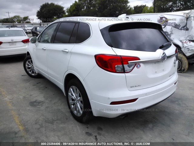 LRBFXBSA4HD004448 - 2017 BUICK ENVISION ESSENCE WHITE photo 3
