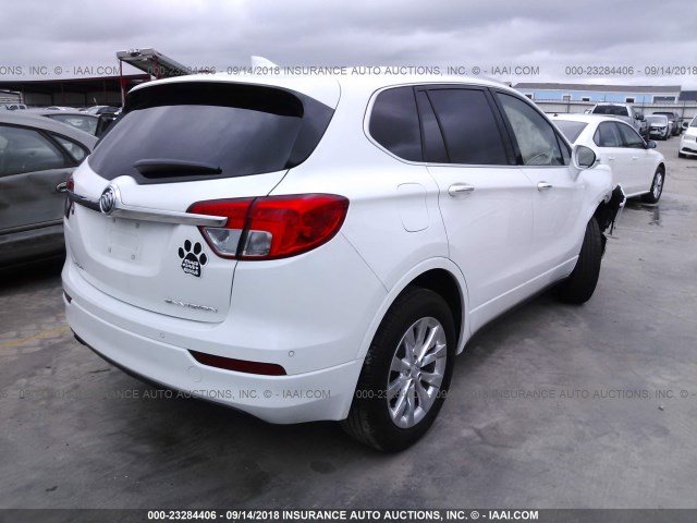 LRBFXBSA4HD004448 - 2017 BUICK ENVISION ESSENCE WHITE photo 4