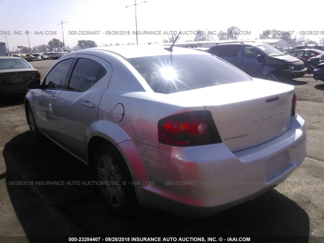 1B3BD4FB0BN606192 - 2011 DODGE AVENGER EXPRESS SILVER photo 3