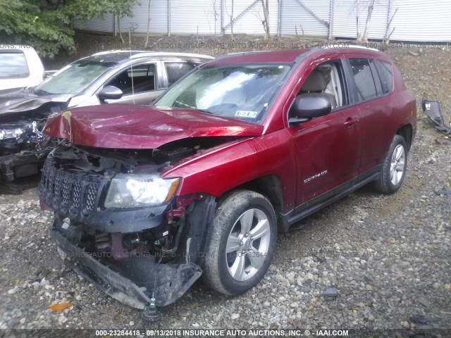 1C4NJCBA4GD665321 - 2016 JEEP COMPASS SPORT RED photo 2