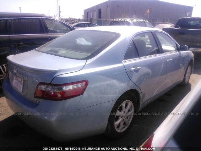 4T1BE46K39U872488 - 2009 TOYOTA CAMRY SE/LE/XLE Light Blue photo 4