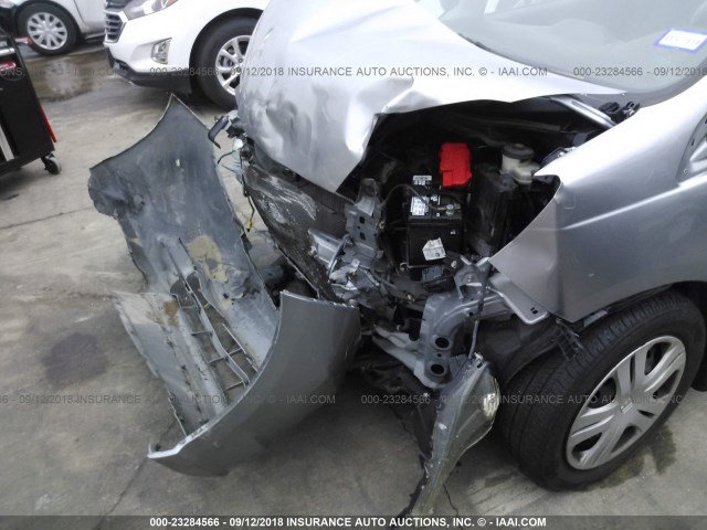 JHMGE8H26AC034866 - 2010 HONDA FIT GRAY photo 6