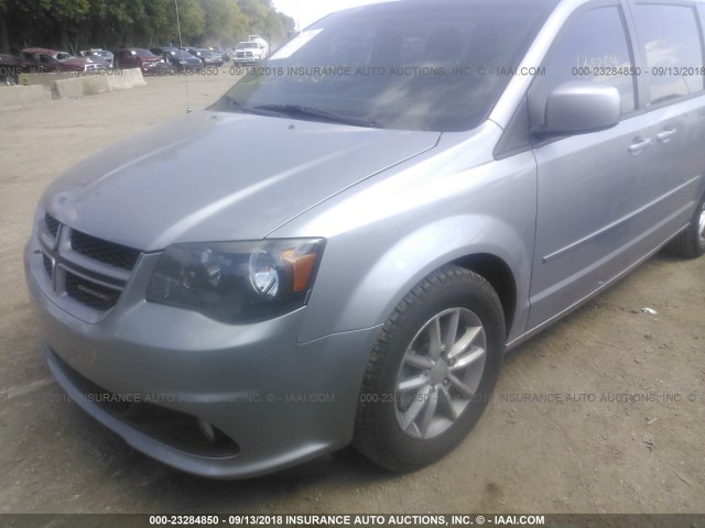 2C4RDGEG8ER181260 - 2014 DODGE GRAND CARAVAN R/T SILVER photo 2