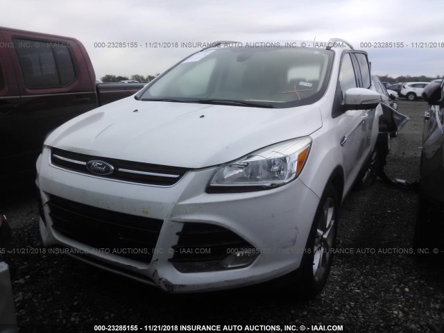 1FMCU0J94FUB05474 - 2015 FORD ESCAPE TITANIUM WHITE photo 2