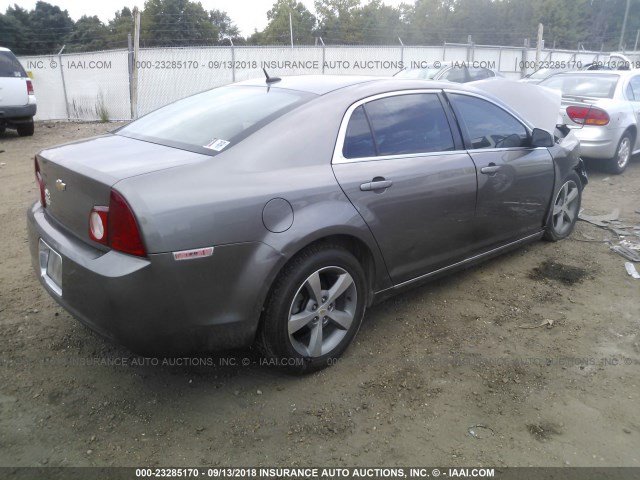 1G1ZC5E1XBF239755 - 2011 CHEVROLET MALIBU 1LT ნაცრისფერი ფოტო 4
