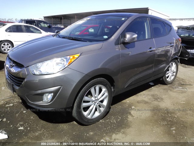 KM8JU3AC1AU011811 - 2010 HYUNDAI TUCSON GLS/LIMITED 棕色 照片 2