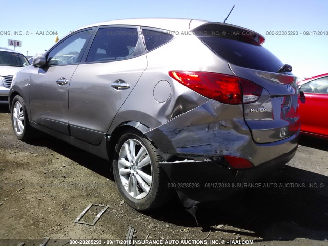 KM8JU3AC1AU011811 - 2010 HYUNDAI TUCSON GLS/LIMITED 棕色 照片 3