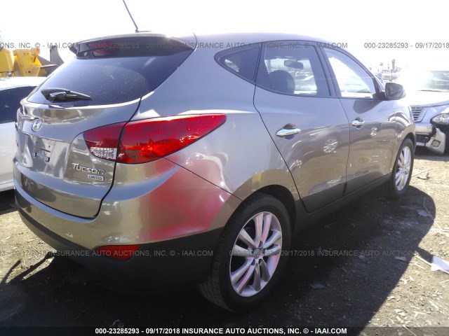 KM8JU3AC1AU011811 - 2010 HYUNDAI TUCSON GLS/LIMITED 棕色 照片 4