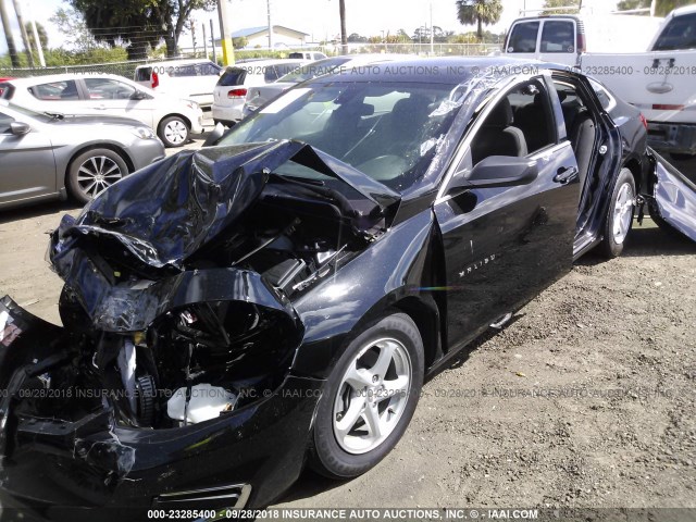 1G1ZB5ST3JF241144 - 2018 CHEVROLET MALIBU LS BLACK photo 2