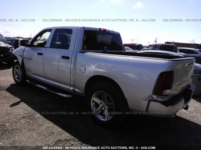 1C6RD6KT3CS259233 - 2012 DODGE RAM 1500 ST SILVER photo 3