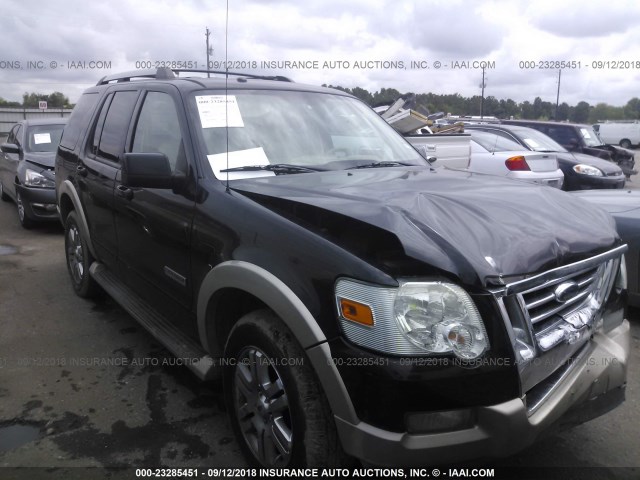 1FMEU64E77UA95299 - 2007 FORD EXPLORER EDDIE BAUER BLACK photo 1