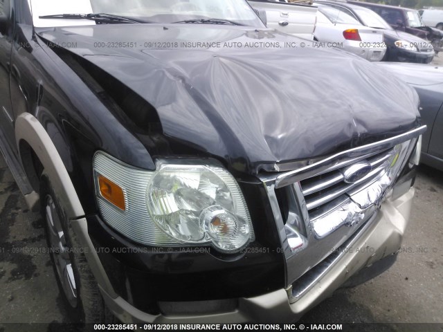 1FMEU64E77UA95299 - 2007 FORD EXPLORER EDDIE BAUER BLACK photo 6