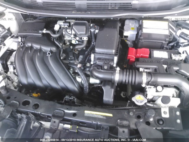 3N1CN7AP5GL848474 - 2016 NISSAN VERSA S/S PLUS/SV/SL WHITE photo 10