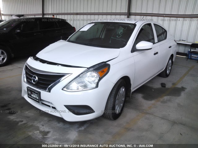 3N1CN7AP5GL848474 - 2016 NISSAN VERSA S/S PLUS/SV/SL WHITE photo 2