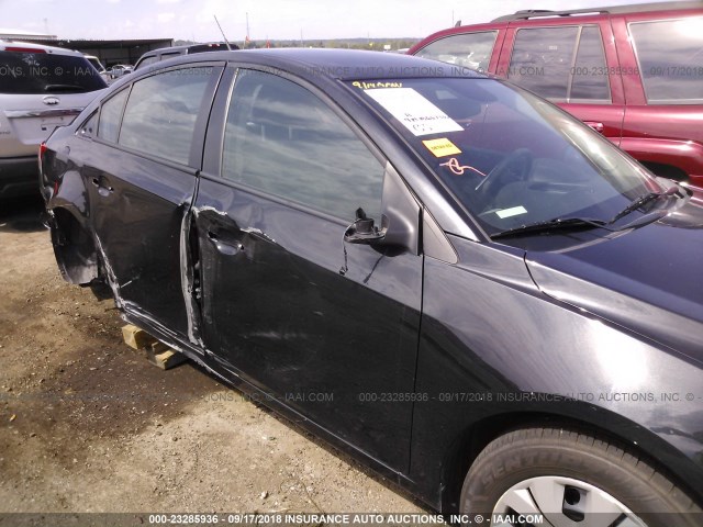 1G1PA5SH6E7436905 - 2014 CHEVROLET CRUZE LS BLACK photo 6