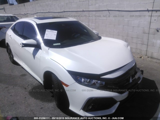 SHHFK7H82JU412865 - 2018 HONDA CIVIC EXL WHITE photo 1