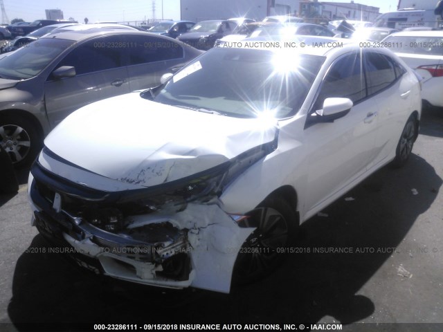 SHHFK7H82JU412865 - 2018 HONDA CIVIC EXL WHITE photo 2