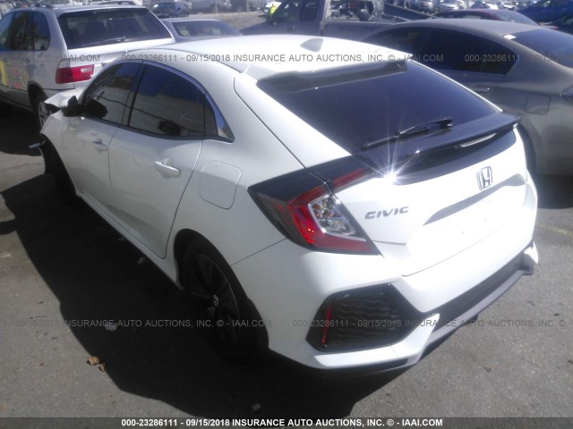 SHHFK7H82JU412865 - 2018 HONDA CIVIC EXL WHITE photo 3