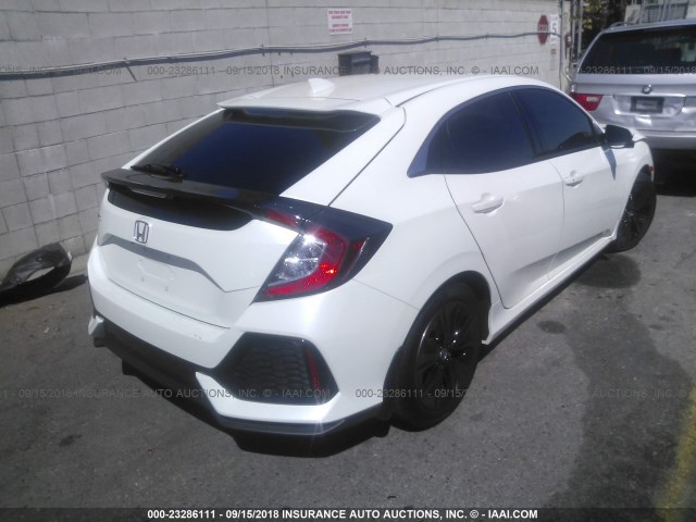 SHHFK7H82JU412865 - 2018 HONDA CIVIC EXL WHITE photo 4