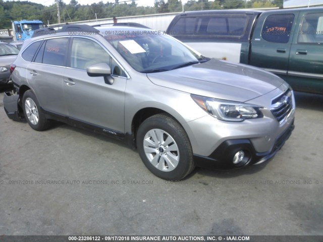 4S4BSACC9J3238018 - 2018 SUBARU OUTBACK 2.5I PREMIUM BEIGE photo 1